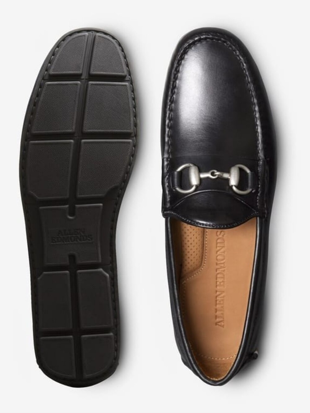 Allen Edmonds Sebastian Bit Driving Loafer Black Leather Mens Size 10.5 EEE